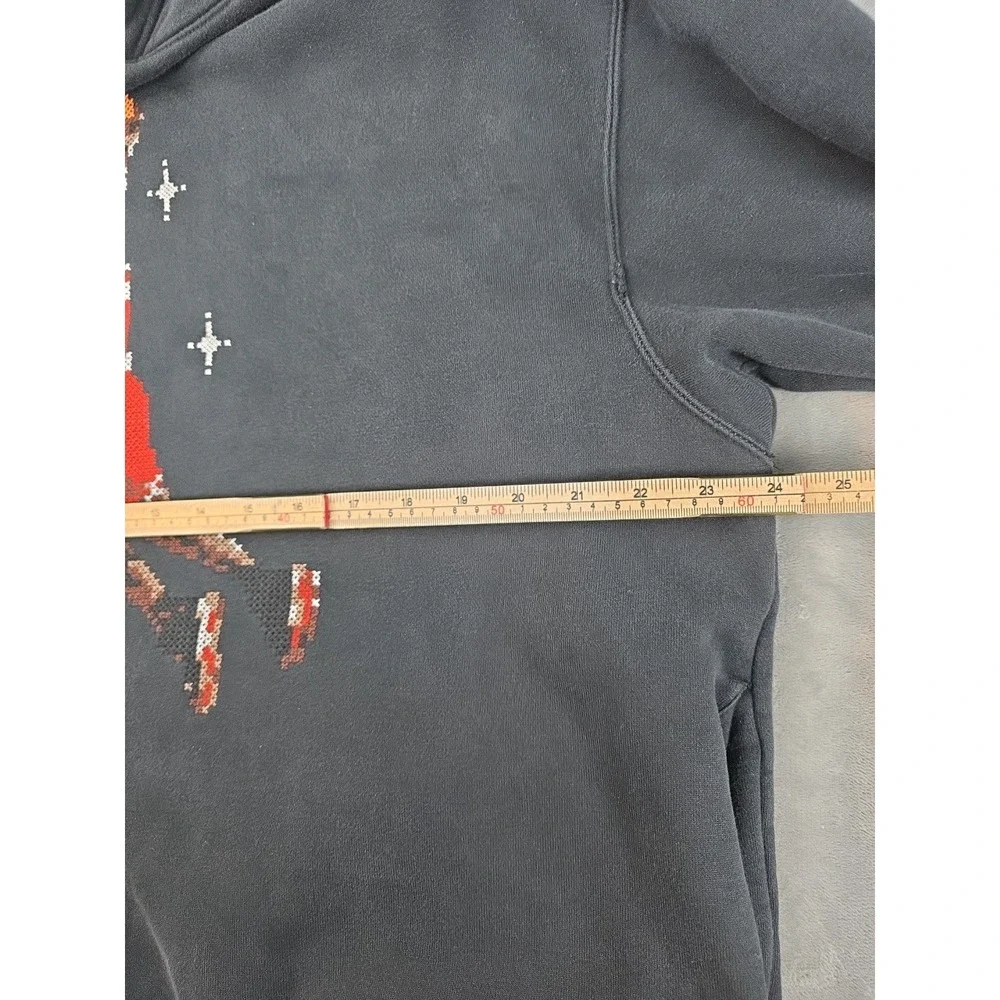 Nike Air Jordan Essentials Stitch Graphic‎ Fleece Hoodie Black DC9713-010 Large